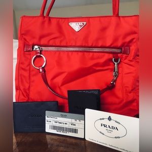 Prada Tessuto Tote (Red)